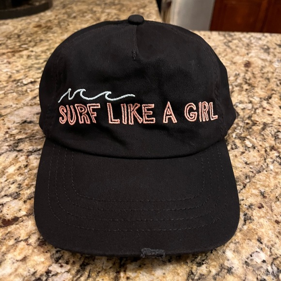 Billabong Girls Surf Club Black Baseball Cap Hat - Picture 2 of 5